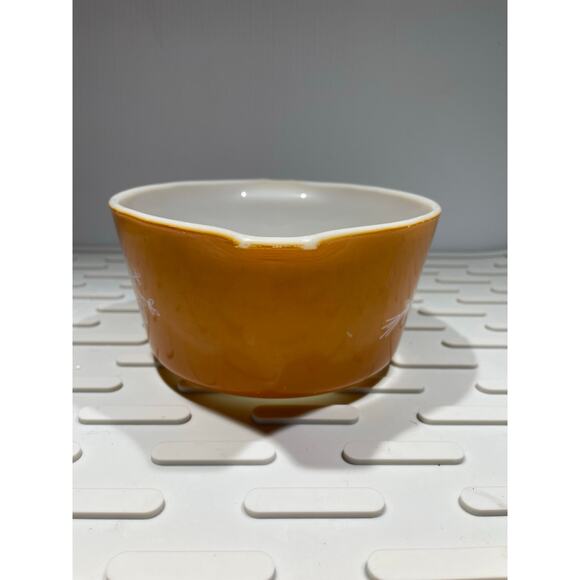 Vintage Pyrex Harvest Gold 473B Butterfly Pattern Casserole Dish No Lid - Picture 4 of 14